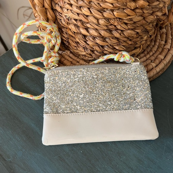 J.CREW Crewcuts handbag Sparkle crossbody bag with yellow strap. - Picture 3 of 5